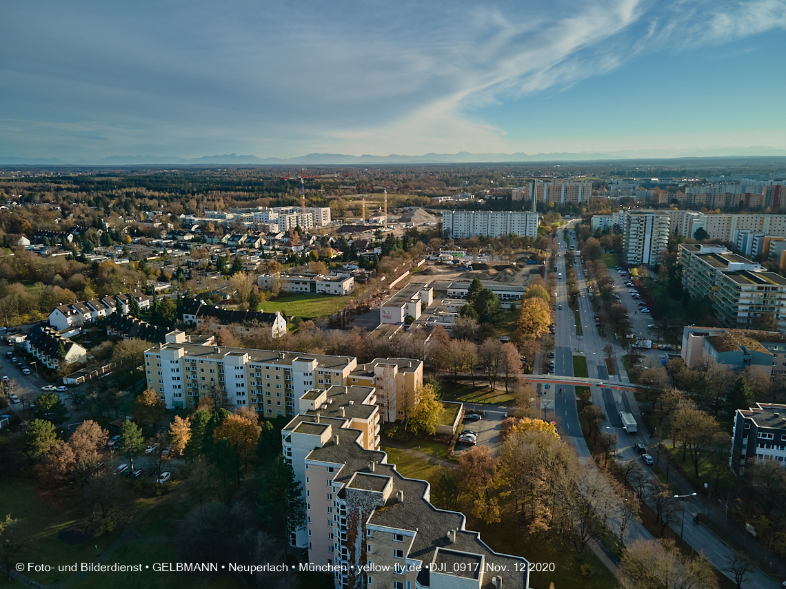 12.11.2020 - Baustelle der neuen Grundschule am Karl-Marx-Ring in Neuperlach